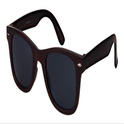Edge I-Wear Horn Rimmed Dark Brown Wood Grain UV 400 Sunglasses Men Women 5401CWD-SD-2(BRN)