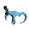 ZSHJG Archery Automatic Release Thumb Trigger 3 Finger 4 Fingers Replaceable Detachable Grip Metal Release Aid for Compound Bow (Colorful) view 3