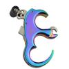 ZSHJG Archery Automatic Release Thumb Trigger 3 Finger 4 Fingers Replaceable Detachable Grip Metal Release Aid for Compound Bow (Colorful) view 4
