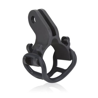 Flashlight Bike Mount, Universal for 40mm Flashlights, Secure Handlebar Holder with Adhesive Silicone Band for Cycling, Camer