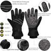 MOREOK Waterproof & Windproof -30F Winter Gloves for Men/Women, 3M Thinsulate Thermal Gloves Touch Screen Warm Gloves for Skiing,Cycling,Motorcycle,Running-Black-S view 4