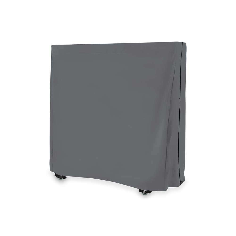 Covers & all Ping Pong Table Covers for Indoor / Outdoor - Waterproof & UV Resistant Table Tennis Cover 12 Oz PVC Heavy Duty Fabric with Air Pockets & Drawstring for Snug Fit (Grey)