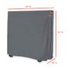 Covers & all Ping Pong Table Covers for Indoor / Outdoor - Waterproof & UV Resistant Table Tennis Cover 12 Oz PVC Heavy Duty Fabric with Air Pockets & Drawstring for Snug Fit (Grey) view 2