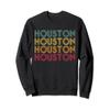 HOUSTON, TX Sweatshirt Vintage Retro 70's 80's Texas Gift view 1