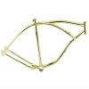 Lowrider 26" Beach Cruiser Bicycle Frame, Gold view 1
