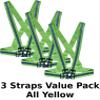 speedyweb High Visibility Elastic Reflective Safety Vest Harness Jogging Strap (3 Yellow) view 2