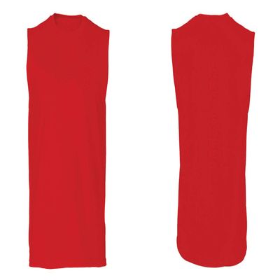 0121. America Patriotic Firefighter Support Seal Thin Red Line Fonts Fireman Men's Muscle Tank Sleeveles t Shirt (Red X Large)
