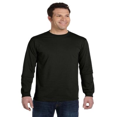 A Product of econscious Men's 5.5 oz, 100% Organic Cotton Classic Long-Sleeve T Black