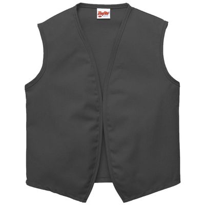 DayStar Apparel Unisex Uniform Vest - No Pockets - Style 740NP (Large, Charcoal)