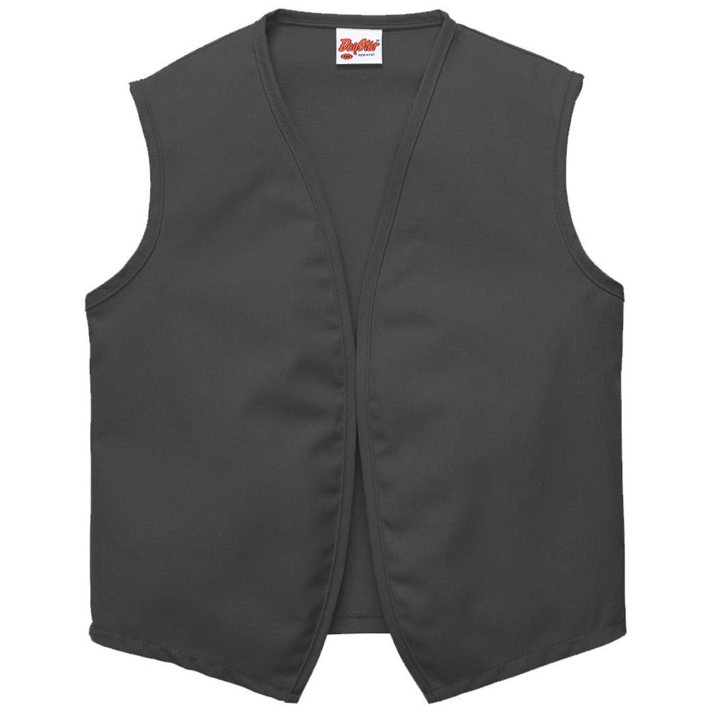 DayStar Apparel Unisex Uniform Vest - No Pockets - Style 740NP (Large, Charcoal)