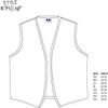 DayStar Apparel Unisex Uniform Vest - No Pockets - Style 740NP (Large, Charcoal) view 3