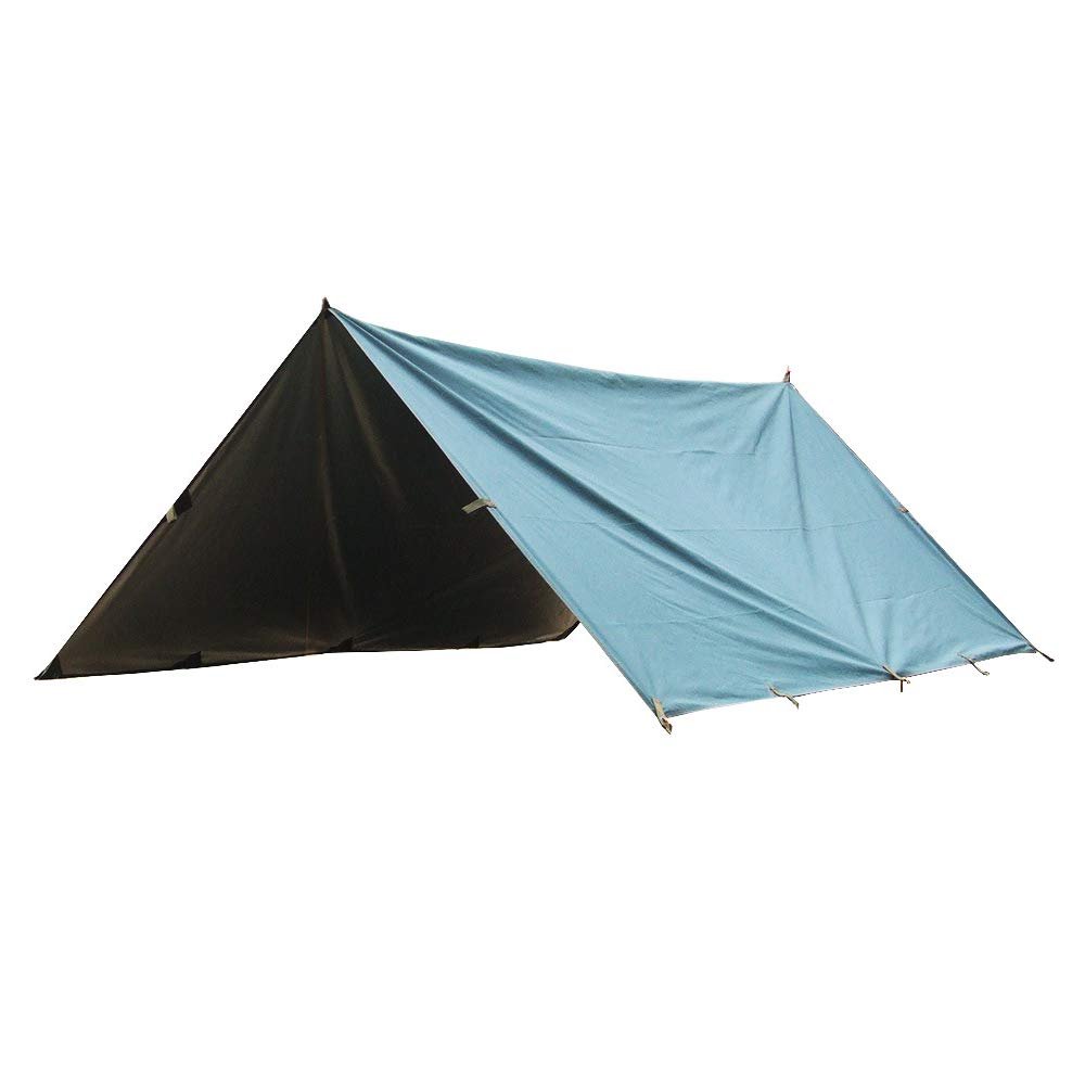 HYFAN Portable Tarp for Hammock Tent Shelter Backpacking Camping Outdoor Picnic Hiking Travel (Green, 3 x 4 M, for 4-5 People)