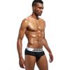 JOCKMAIL Brand Men's Underwear Mesh Briefs Soft Male panties Slip underpants Sexy Gay cueca shorts briefs (XL, Black) view 4