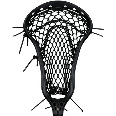StringKing Womens Mark 2 Offense Lacrosse Head Strung with Women's Type 4 Mesh (Black/Black)