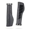 AARON FIT Handlebar Grips with Gel Cushioning, Sporty Handlebar Grips Made from Non-Slip Rubber - Lock-On Handlebar Grips for E-Bikes, Trekking Bikes, Mountain Bikes, Cross Bikes, Fixie Bikes - Black view 1