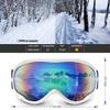 HUBO SPORTS Ski Snow Goggles for Men Women Adult,OTG Snowboard Goggles of Dual Lens with Anti Fog for UV Protection for Girls(WBPGreen) view 2