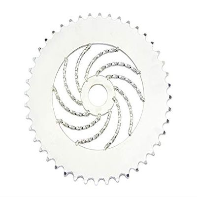 Lowrider Steel Sprocket Twisted 44T Chrome. Bike Sprocket, Bicycle Sprocket, Bike Parts, Bicycle Parts