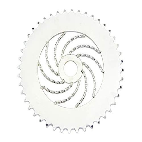 Lowrider Steel Sprocket Twisted 44T Chrome. Bike Sprocket, Bicycle Sprocket, Bike Parts, Bicycle Parts