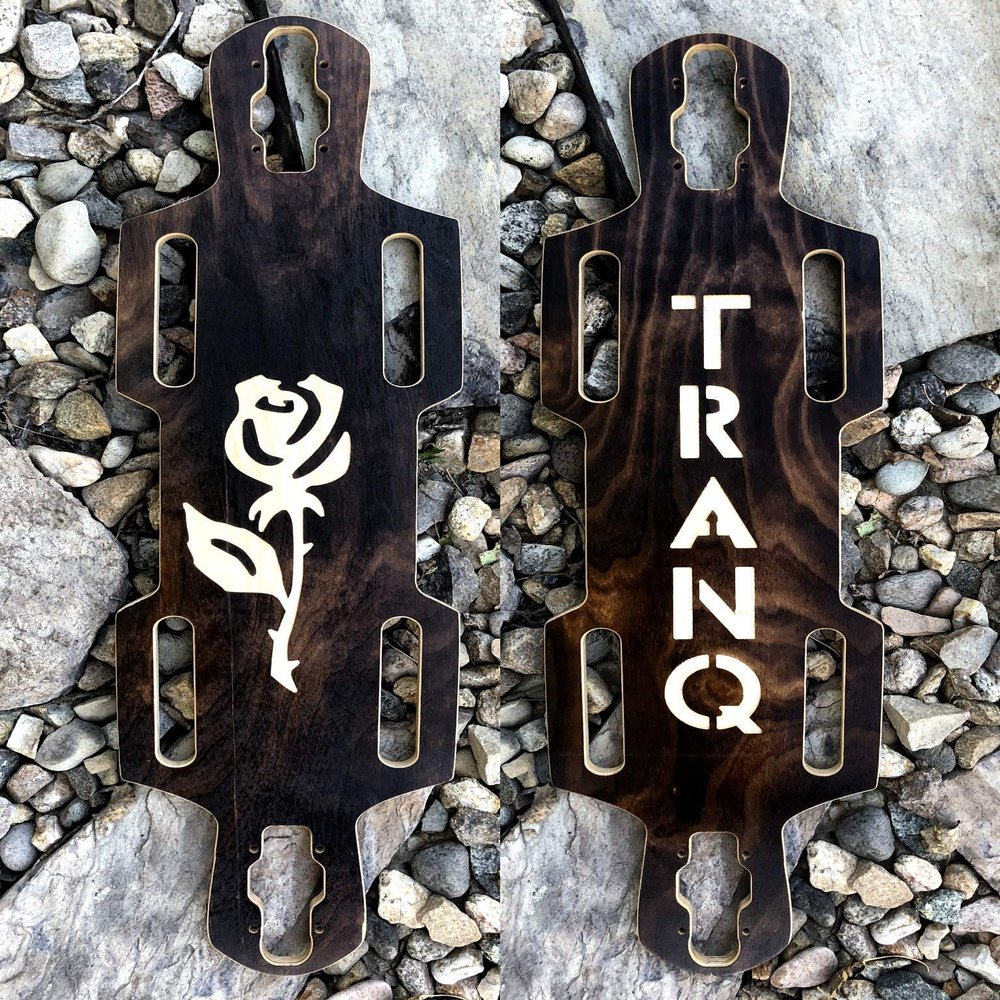 All Natural Longboard Deck - Rose