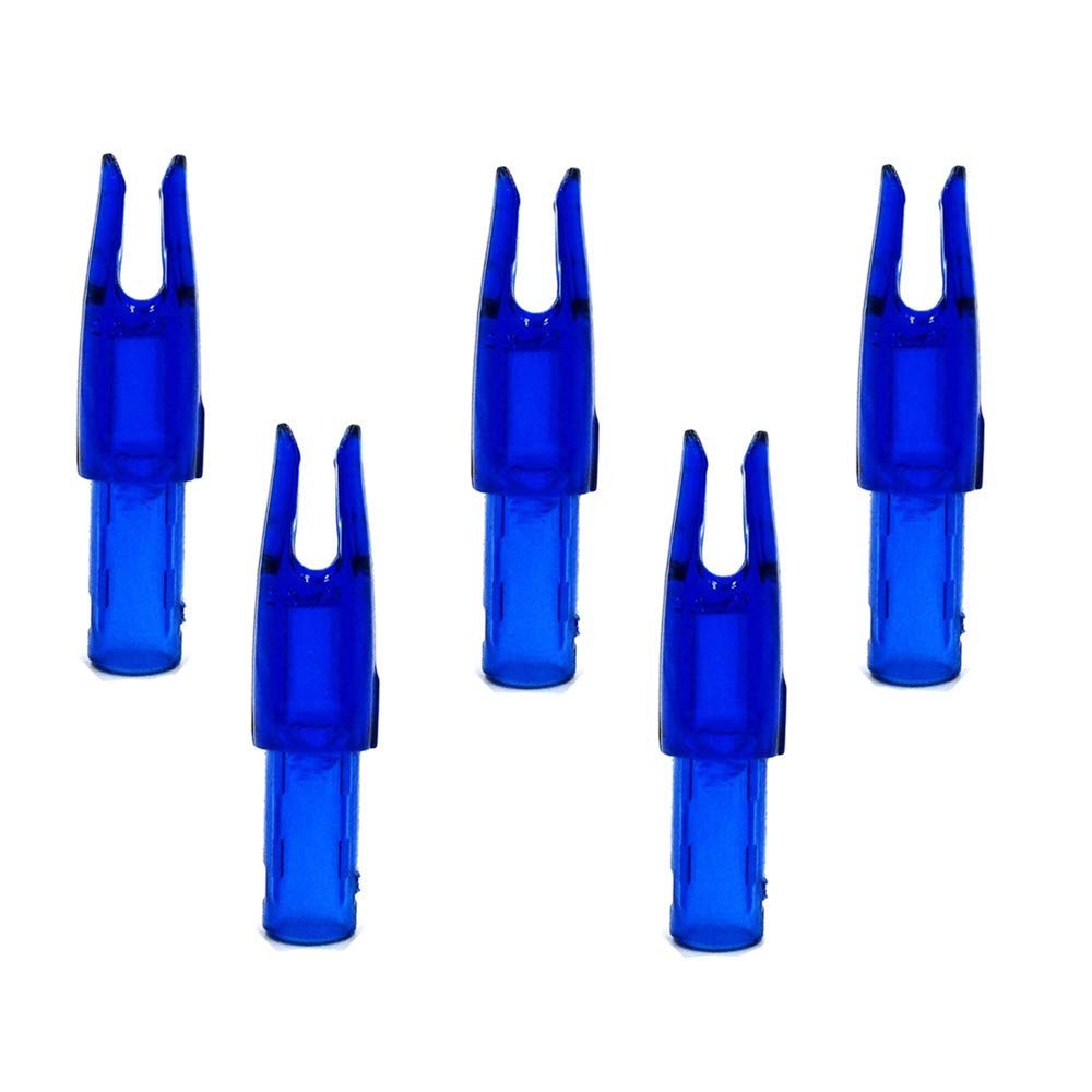 Zhan Yi Arrow Nocks 0.246 inch Inside Diameter Inserts 6.20mm 60 Pack for Archery Standard Size(0.244" to 0.246") Arrows (Blue)