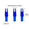 Zhan Yi Arrow Nocks 0.246 inch Inside Diameter Inserts 6.20mm 60 Pack for Archery Standard Size(0.244" to 0.246") Arrows (Blue) view 2