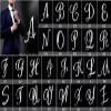 LiaSun 26 Letters Brooches Silver Plated Metal Broaches Pins-Clear Crystal Initial Breastpin (1pcs-K) view 4