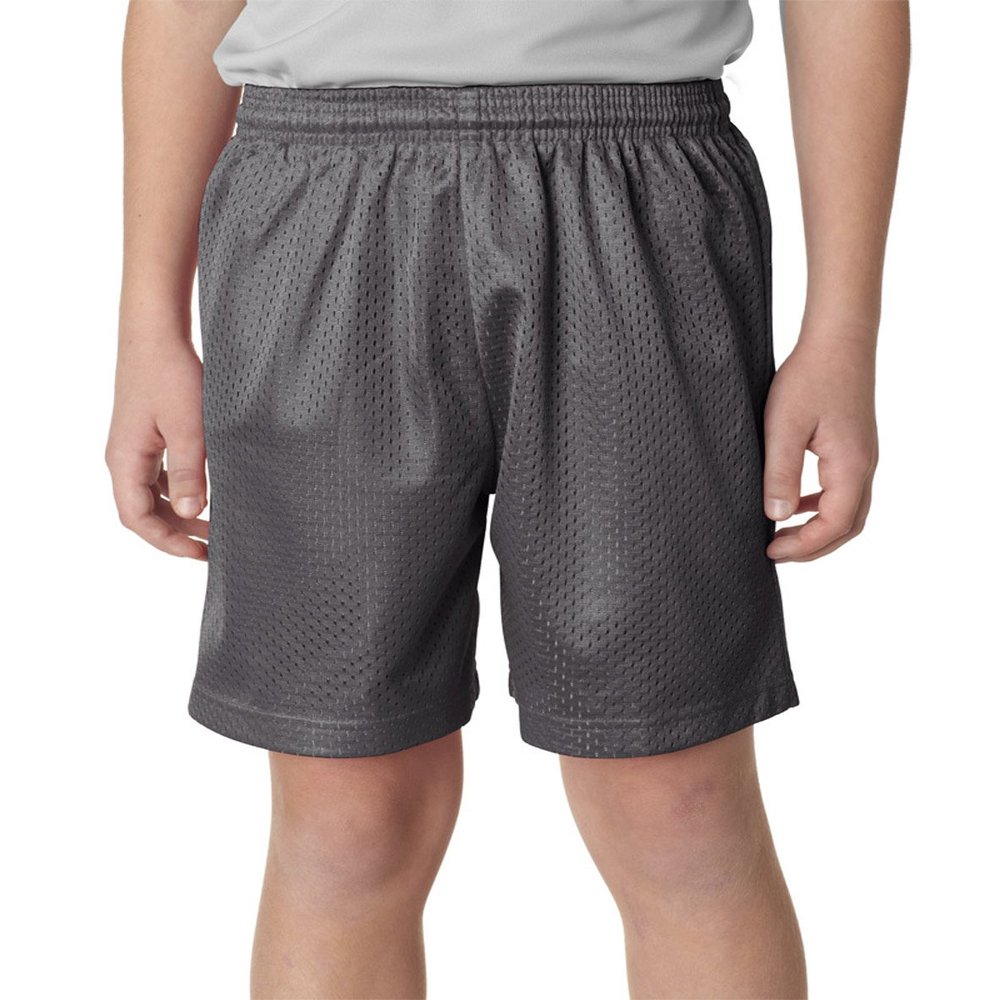 A4 Tricot-Lined 6 Mesh Shorts (NB5301) Graphite, M
