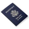 Clear Transparent Frosted Passport Cover Holder Case Organizer ID Card Travel Protector (Clear x1 + Frosted x1) view 2