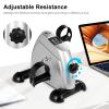 Mini Exercise Bike, himaly Under Desk Bike Pedal Exerciser Portable Foot Cycle Arm & Leg Peddler Machine with LCD Screen Displays view 3