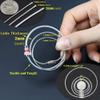 bayite Pack (100) Stainless Steel Wire Keychains Cable, Key Chain Rings, Heavy Duty Luggage Tags Loops Tag Keepers 2mm Twist Barrel (Cable Length: 4 inches) view 2