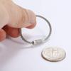 bayite Pack (100) Stainless Steel Wire Keychains Cable, Key Chain Rings, Heavy Duty Luggage Tags Loops Tag Keepers 2mm Twist Barrel (Cable Length: 4 inches) view 3