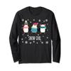 Cute Penguin Long Sleeve Shirt Snow Cool Christmas Pun Gift view 1