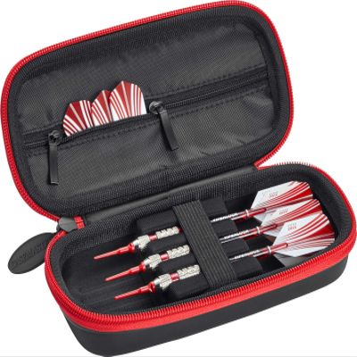 Casemaster by GLD Products 36-0600-02 Warden Dart Case, Red Zipper, 36-0600-02