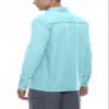 Little Donkey Andy Men's Stretch Quick Dry Water Resistant Outdoor Shirts UPF50+ for Hiking, Travel, Camping Blue Size XXL view 3