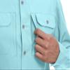 Little Donkey Andy Men's Stretch Quick Dry Water Resistant Outdoor Shirts UPF50+ for Hiking, Travel, Camping Blue Size XXL view 4
