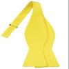 KissTies Canary Yellow Self-Tied Bow Tie Satin Wedding Bowties + Gift Box view 1