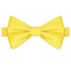 KissTies Canary Yellow Self-Tied Bow Tie Satin Wedding Bowties + Gift Box view 2