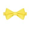 KissTies Canary Yellow Self-Tied Bow Tie Satin Wedding Bowties + Gift Box view 3