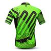 Men's Cycling Jersey Short Sleeve Road Bike Biking Shirt Top Bicycle Cycle Clothes Skull Black Green Size XL view 2