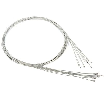 Bewinner 2m Length Derailleur Cable Replaceable Brake Cable Road Shift Cable Inner Shift Cable for Bicycle (Pack of 10)