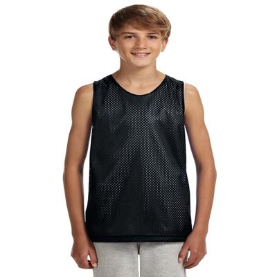 A4 Reversible Mesh Tank (N2206) Black/White, S