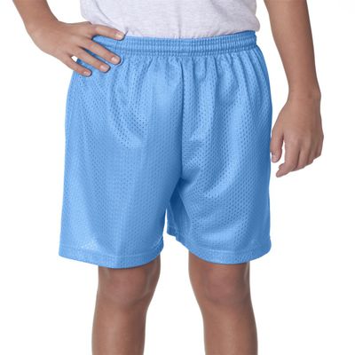 A4 Tricot-Lined 6 Mesh Shorts (NB5301) Light Blue, M