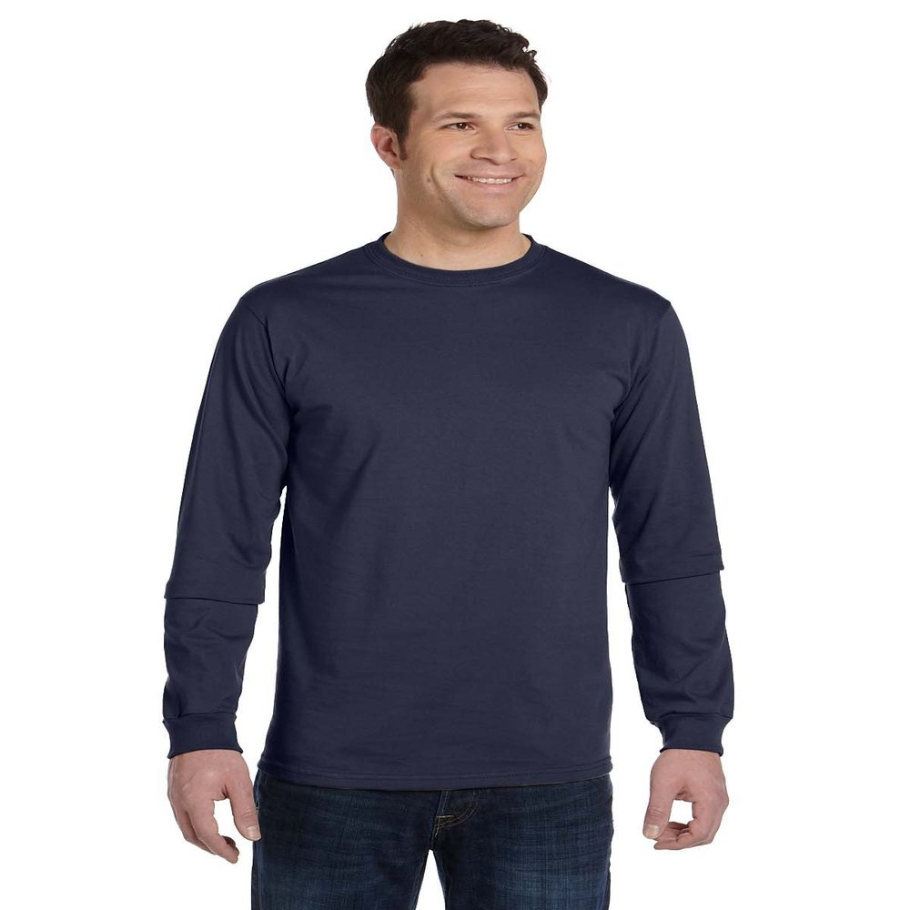 A Product of econscious Men's 5.5 oz, 100% Organic Cotton Classic Long-Sleeve T