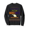 I'm With Scrooge Funny Ugly Christmas Sweatshirt view 1