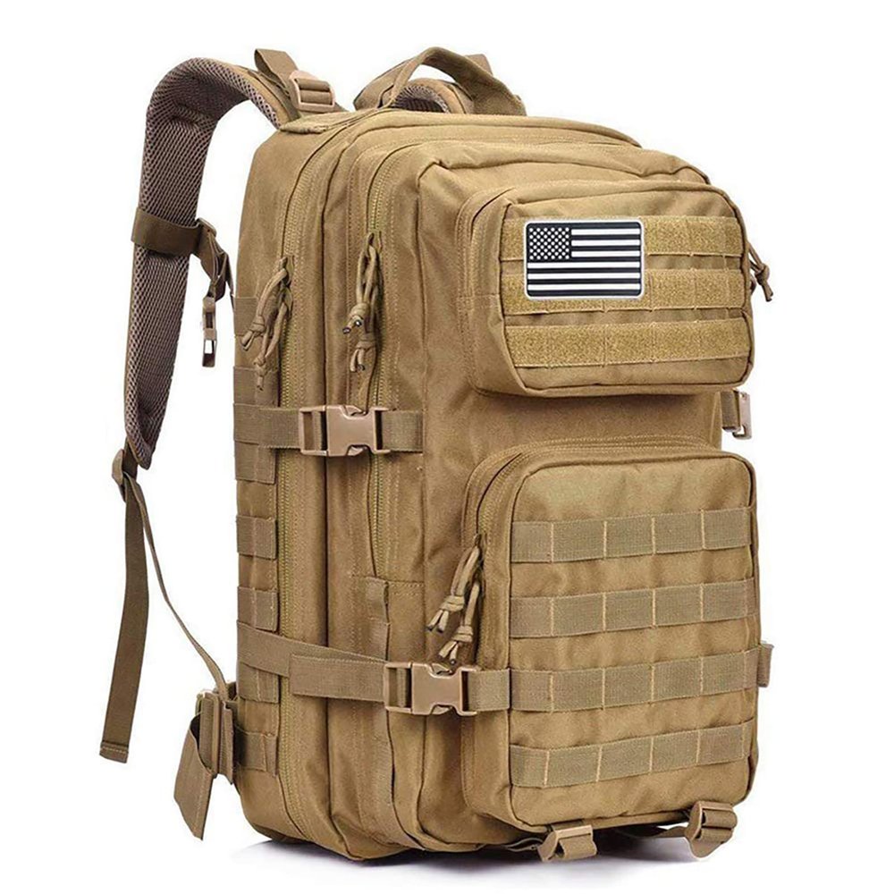 G4Free 45L Military Tactical Backpack 3 Day Assault Survival Molle Pack Bug Out Bag Travel Fishing Backpack Rucksack