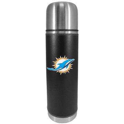 NFL Siskiyou Sports Fan Shop Miami Dolphins Graphics Thermos 26 ounce Black