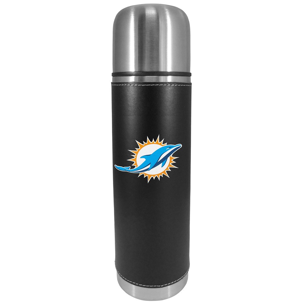 NFL Siskiyou Sports Fan Shop Miami Dolphins Graphics Thermos 26 ounce Black