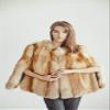 Fox Fur Poncho for Women Real Fur Poncho for Girls view 3