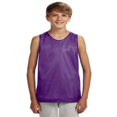 A4 Reversible Mesh Tank (N2206) Purple/White, XL