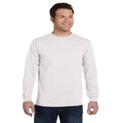 A Product of econscious Men's 5.5 oz, 100% Organic Cotton Classic Long-Sleeve T White